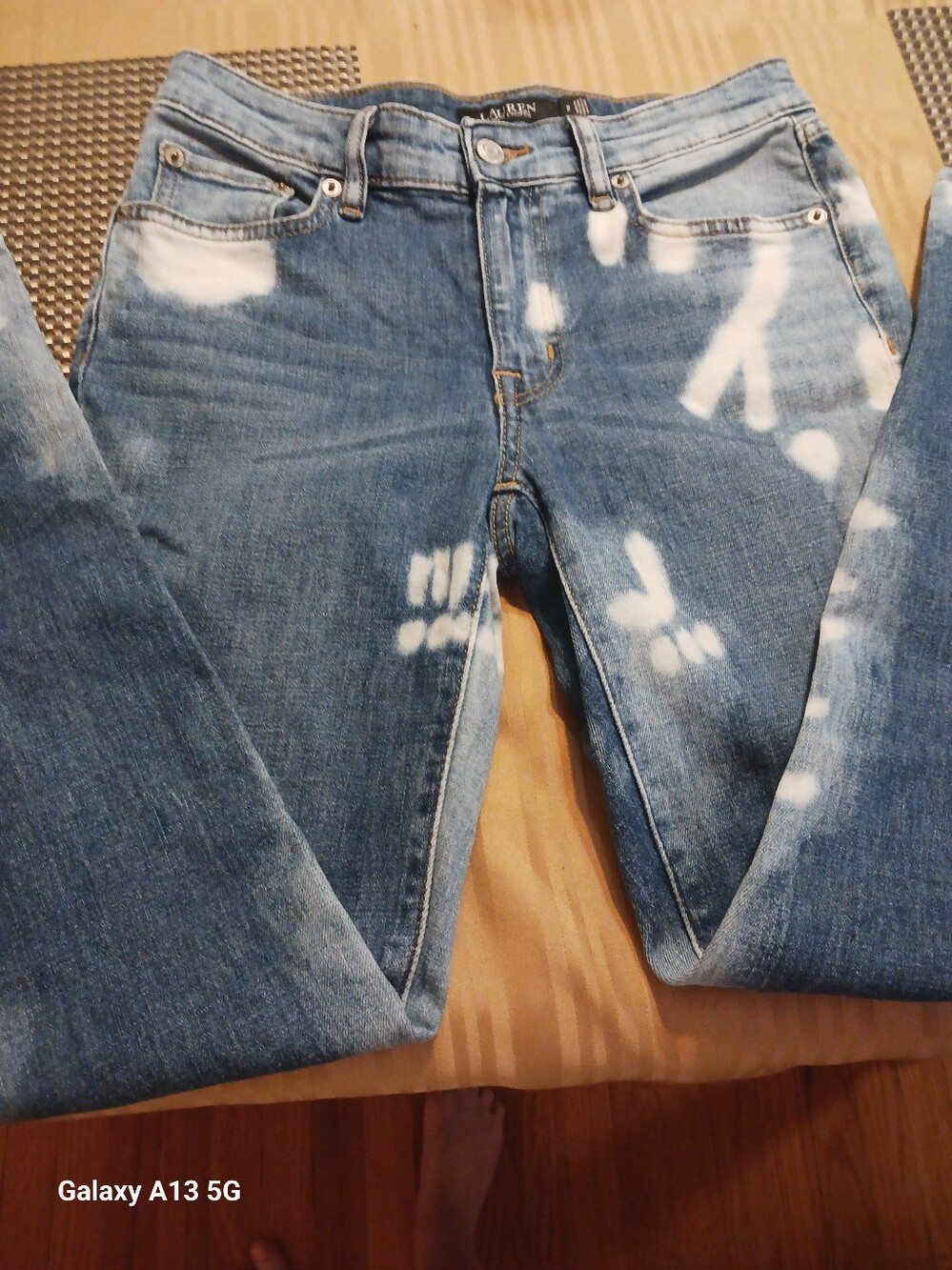 Ralph Lauren Bleached Light Blue Skinny Jeans